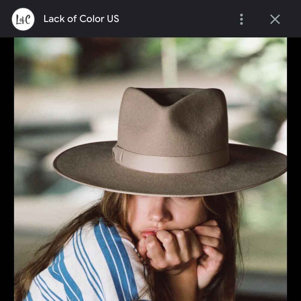 Zulu Lack of Color tan brim hat